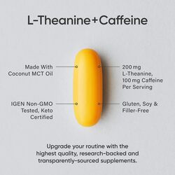 Sports Research L-Theanine & Caffeine 2 in 1 Formula Supplement, 100mg, 60 Softgels